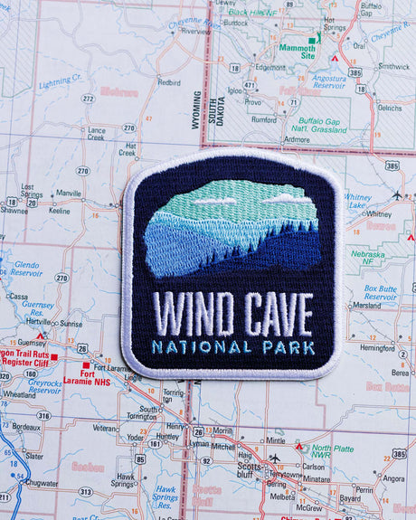 Wind Cave patch on a map