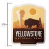 Yellowstone fridge magnet size information