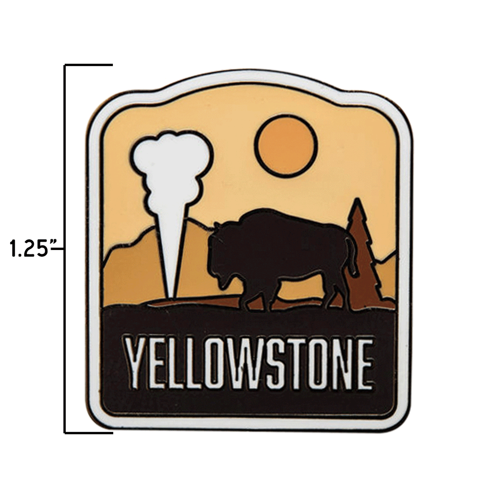 Yellowstone pin size information