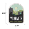 Yosemite fridge magnet size information