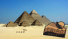 Cairo sticker on a pyramid
