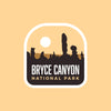 Bryce Canyon sticker on yellow background