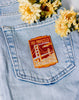 patch on  a jeans